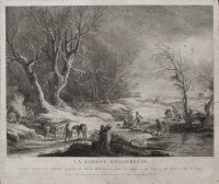Catherine Elizabeth Lempereur nach Philips Wouwermans - La Forest Dangereuse - undatiert - Radierung auf Büttenpapier