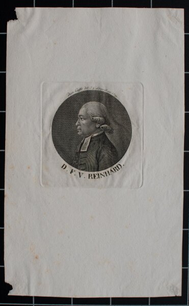 Daniel Caffé - Bildnis Franz Volkmar Reinhard - 1791 - Radierung