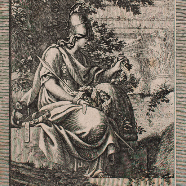 Johann Wilhelm Meil nach - Pallas Athene - undatiert - Kupferstich