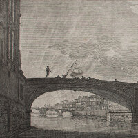 B. Cecchi nach Cosimo rossi - Veduta del Ponte di S....
