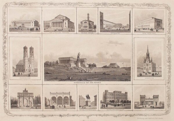 Carl Gunkel - München I - 1850 - Stahlstich