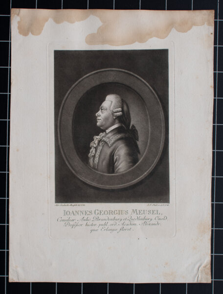 Johann Elias Haid nach Andreas Leonhardt Moeglich - Bildnis Johann Georg Meusel - 1785 - Mezzotinto