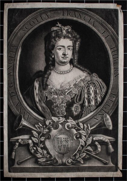 Christop Weigel - Bildnis Anne Stuart - undatiert - Mezzotinto