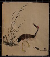 unbekannt - Japanische Rotkranich - o.J. - Collage