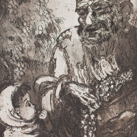 Gerhard Goßmann - Traubenernte - undatiert -...