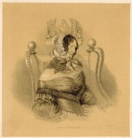 unbekannt - Frauenporträt - 1846, Lithografie