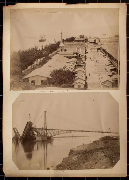 George & Constantine Zangaki - Historische Fotografie Suezkanal - undatiert - Fotografie