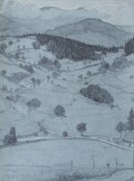 Wilhelm Danz - Saalberg - 1908 - Bleistiftzeichnung