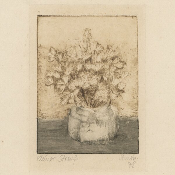 unbekannt - Kleiner Strauß - 1978 - Farbradierung