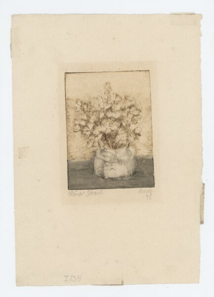 unbekannt - Kleiner Strauß - 1978 - Farbradierung