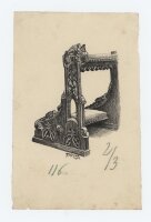 B. Schorr - Kniebank - 1904 - Federzeichnung