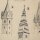 unbekannt - Kirchtürme - undatiert - Federzeichnung