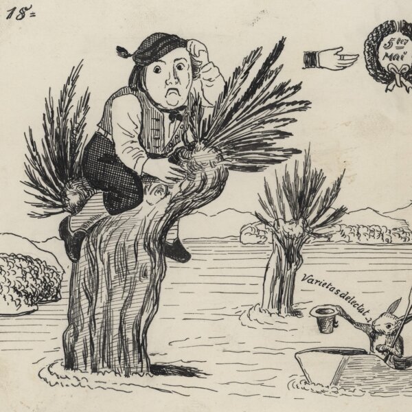 unbekannt - Wie Montavoner Johannesfeuer abbrannten… - 1913 - Federzeichnung