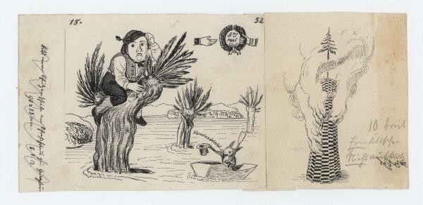 unbekannt - Wie Montavoner Johannesfeuer abbrannten… - 1913 - Federzeichnung