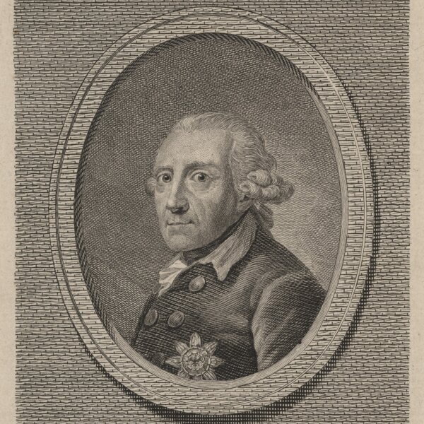 unbekannt nach Anton Graff - Bildnis Friedrich II. König von Preußen - undatiert - Stahlstich