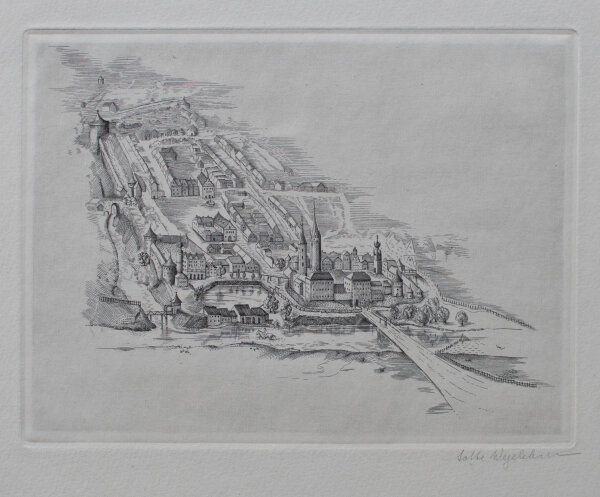 Lotte Wegeleben - Weimar - 1973 - Kupferstich