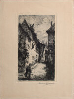 Ernst Zipperer - Straßenszene - vor 1921 - Radierung