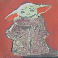 Leonhard Wachter - B.YODA - 2020 - Farblinolschnitt