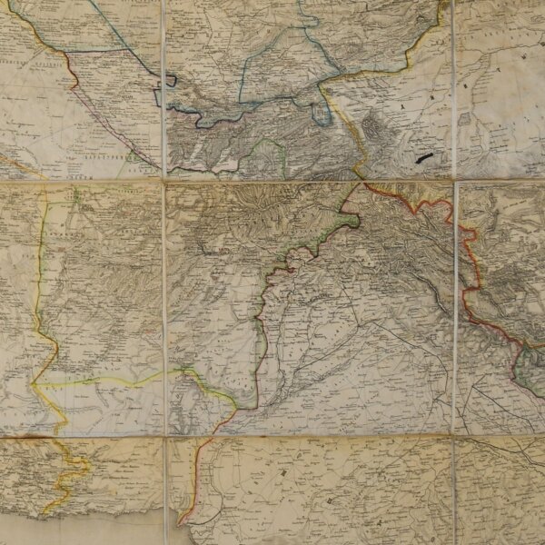 Korps der Militärtopographen des Russischen Reiches/ 
Корпус военных топографов Российской императорской армии - Topografische Karte vom Kaukasus, europäischen und asiatischen Teilen Russlands - 1879 - Lithografie