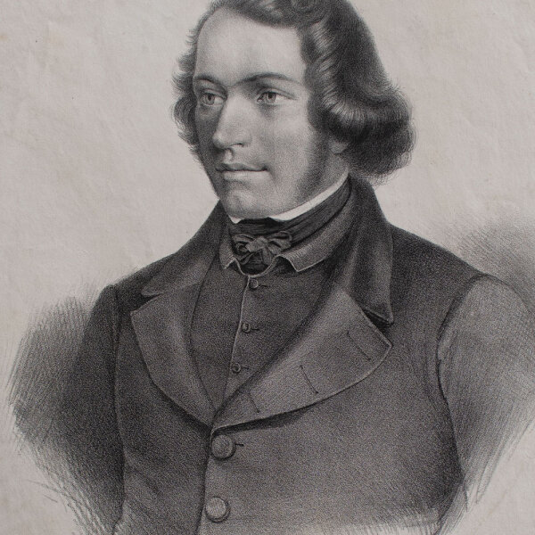 August Heinrich Plinke - Bildnis Johannes Ronge - undatiert - Lithografie