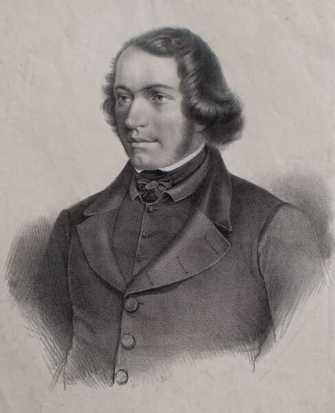 August Heinrich Plinke - Bildnis Johannes Ronge - undatiert - Lithografie