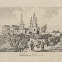 A. Winkler - Kloster bei Charkow - um 1830 - Kupferstich