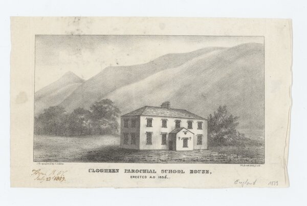 M. Unkles - Clogheen Parochial School House - undatiert - Lithografie