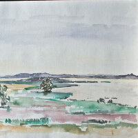 Sonja Wüsten - Balm, Usedom - 1991 - Aquarell