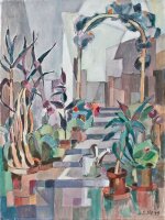 Sonja Wüsten - Im Garten - 1999 - Temperamalerei