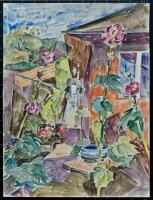 Sonja Wüsten - Im Garten, Hattstedt - 2002 - Aquarell