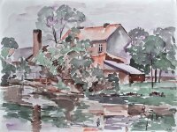 Sonja Wüsten - Lindenberg - 1987 - Aquarell