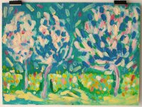 unbekannt - Bäume im Frühling - undatiert -...