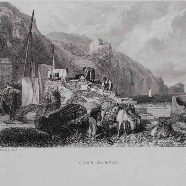 W. Miller nach William Turner - Watchet, Somersetshire - nach 1800 - Stahlstich