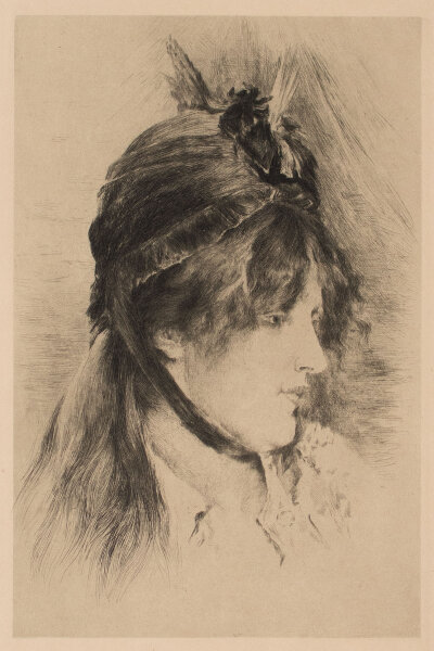 Louise Danse - La bete a Bon Dieu - 1911(?) - Kupferstich mit zartgrünem Plattenton