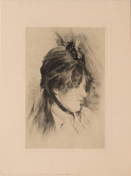 Louise Danse - La bete a Bon Dieu - 1911(?) - Kupferstich mit zartgrünem Plattenton