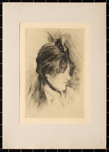 Louise Danse - La bete a Bon Dieu - 1911(?) - Kupferstich mit zartgrünem Plattenton