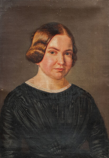Unbekannt - Frauenporträt - 19. Jahrhundert - Ölmalerei
