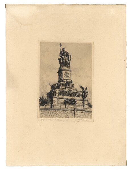 Unbekannt - Niederwalddenkmal - undatiert - Radierung