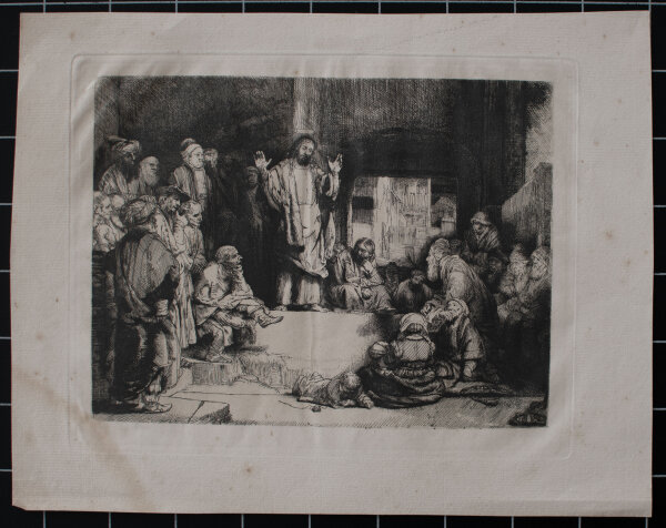 Rembrandt Harmensz. van Rijn nach - Der predigende Jesus - undatiert - Heliogravur