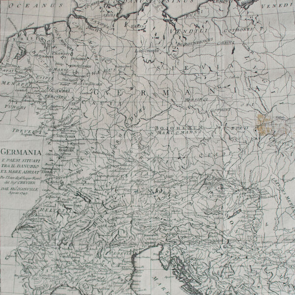 Jean Baptiste Louis Crevier - Germania e Paesi tra Danubio e Mare Adriat - 1749 - Kupferstich