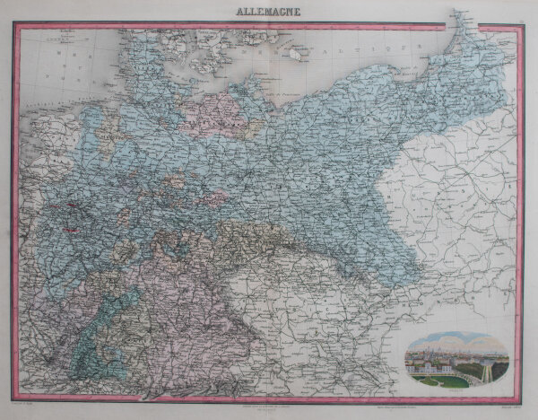A. Bizet nach L. Smith - Allemagne - um 1860 - kolorierte Lithografie