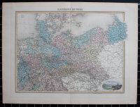 A. Bizet nach L. Smith - Allemagne du Nord - um 1860 - kolorierte Lithografie