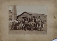 Emil Lampe - Gruppenbild Arbeiter - um 1910 - Fotografie