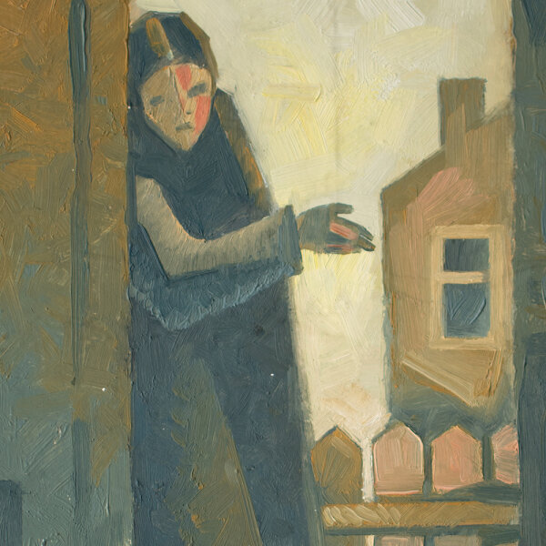 Unbekannt - Häusliche Szene - 20. Jhd. - Acryl