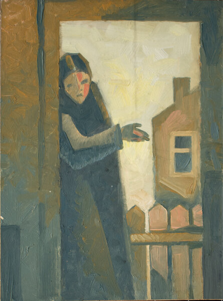 Unbekannt - Häusliche Szene - 20. Jhd. - Acryl