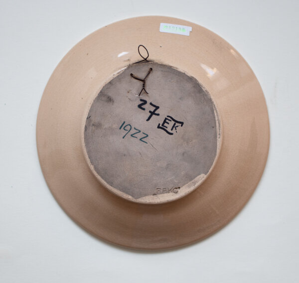 Unbekannt - Wandteller - Ca. 1922 - Keramik, handbemalt