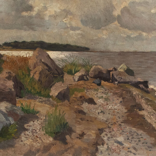 G. v. Bosse - Küstenlandschaft - 19. Jhd. - Ölmalerei
