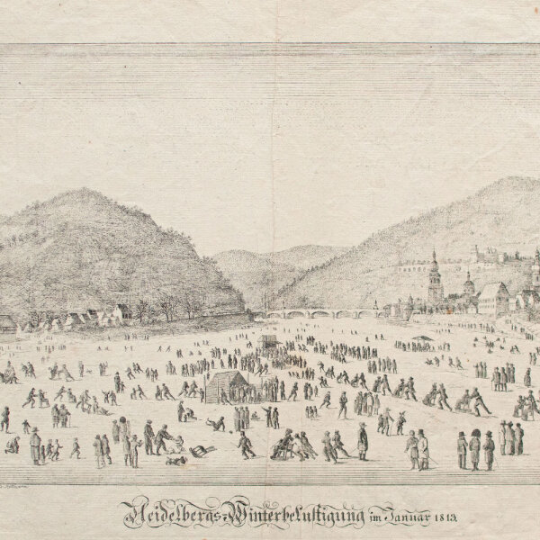 Friedrich Rottmann - Heidelbergs-Winterbelustigung - 1813 - Kupferstich