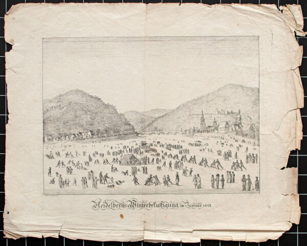 Friedrich Rottmann - Heidelbergs-Winterbelustigung - 1813 - Kupferstich