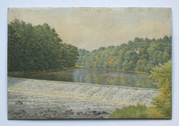 Fritz Berger - Flusslandschaft - 1927 - Öl